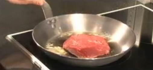steak op inductiekookplaat